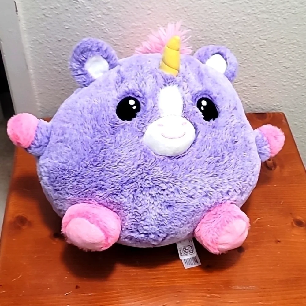 Fiesta Cora Unicorn Plush Purple Gumballs Round Stuffed Animal 11in A01228‎